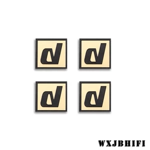 Dynaco Speaker Custom Aluminum Logo Badge 25mm(0.98")X25mm(0.98") gold - Picture 1 of 8