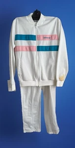 VTG Adidas Track Suit Womens Pro Tennis Warm Up Jacket and Pants Size Medium - Picture 1 of 6
