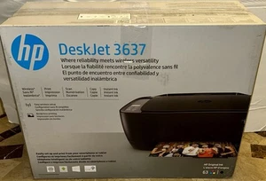HP DeskJet 3637 Wireless Color Inkjet All-in-One Printer NEW - Picture 1 of 3
