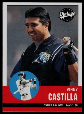 2001 Upper Deck Vintage #37 Vinny Castilla Tampa Bay Devil Rays - Image 1 of 2