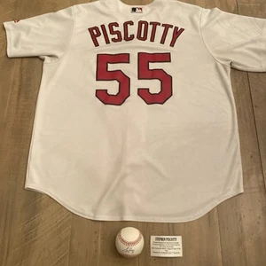 Stephen Piscotty Unsigned Used Jersey + Signed Official MLB Baseball. Tristar 🔥 - Picture 1 of 21