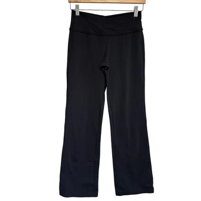 Lululemon Astro Pants Flare Leggings Womens 6 Black Stretch Yoga Gym Retro Y2K - Image 1 of 4