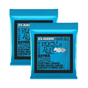 2 SÄTZE Ernie Ball Saiten für E-Gitarre 8-38 EXTRA SLINKY CLASSIC Nickel 2255 - Bild 1 von 9