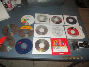 HUGE LOT COMPAQ APPLICATION DRIVER CD'S RECOVERY CD'S SOME UNOPENED MICROSOFT ++ - Picture 1 of 11