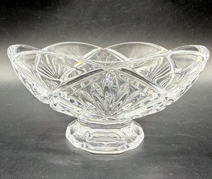 Waterford Crystal Evie 6" Footed Candy Dish Trinket Bowl Clear Glass Centerpiece - Picture 1 of 7