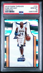 2018 Panini threads premium Kobe Bryant #131 PSA 10 - Picture 1 of 2