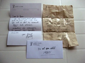 lettera che marty scrive a Doc nel 1955 - ritorno al futuro prop replica - McFly - Photo 1/6