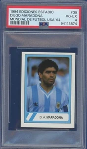 1994 Ediciones Estadio #39 Diego Maradona PSA 4 Argentina RARE - Picture 1 of 2