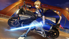 Anime saber fatezero girls motorcycle sword armor Playmat Game Mat Desk