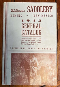 Bella sella cowboy originale 1942 WILLIAMS SADDLERY catalogo di Deming, quasi nuova - Foto 1 di 5