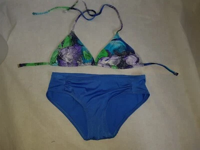 Wunderschönes blau lila grün PALMERS Bikini Oberteil Unterteil Set Gr. 12 - Bild 1 von 3