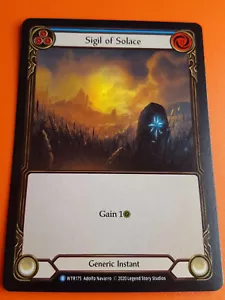 1x FOIL SIGIL OF SOLACE (B) - Flesh and Blood TCG - Welcome to Rathe unl - Picture 1 of 1