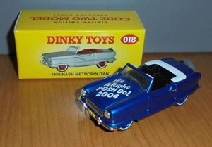 Matchbox Dinky DYG15 1958 Nash Metropolitan MICA 19th UK Convention Blue Code 2 - Picture 1 of 2