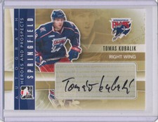 2011-12 ITG Heroes & Prospects Autograph #A-TK Tomas Kubalik Auto