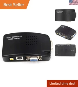 Sleek AV to VGA Converter with PAL/NTSC Support - Video Signal Transfer - Picture 1 of 9