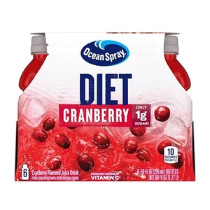 Bebidas dietéticas de jugo de arándano Ocean Spray®, botellas de 10 fl oz, 6 unidades (paquete de 1) - Imagen 1 de 9