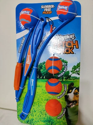 Pack de 5 bolas Chuckit Fetch de 2 lanzadores Foto 1 de 4