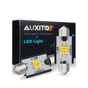 AUXITO CANBUS 41MM 42MM LED Festoon Bulbs 3020 SMD White Car Lamp Dome Light H - Picture 1 of 11