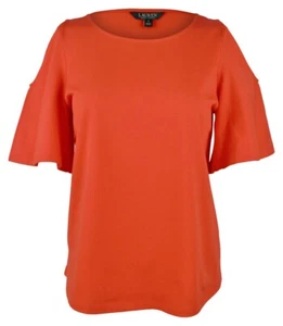 Lauren Ralph Lauren Women's Petite Cutout Jersey Top - Picture 1 of 8