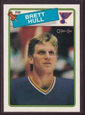 88/89 OPC O-PEE-CHEE BRETT HULL ROOKIE RC CARD #66