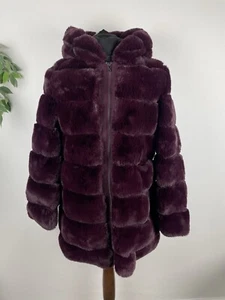 NEU Lauren Ralph Lauren Wintermantel mit Kunstfellkapuze Stepp Größe M - Bild 1 von 6