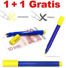 ✅2 Stk Prüfstift Falschgeldprüfer Geld Tester Geldprüfgerät Geldscheinprüfer NEU