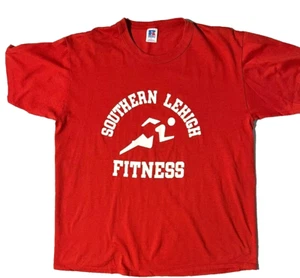 Vintage RUSSELL ATHLETIC T-Shirt rot Southern Lehigh Fitness Einzelstich Gr. L - Bild 1 von 9
