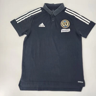 Adidas Shirt Mens Sz M Aeroready Polo MLS  Philadelphia Union Short Sleeve Black - Image 1 of 4
