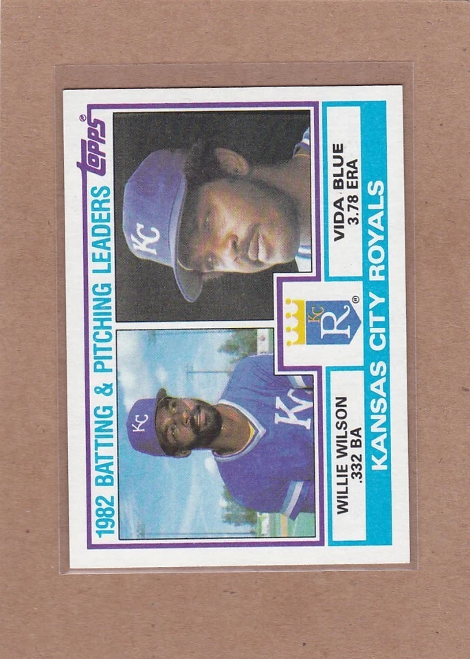 1983 TOPPS BASEBALL ROYALS LEADERS #471 WILLIE WILSON VIDA BLUE NMMT *E2925 - Image 1 of 1