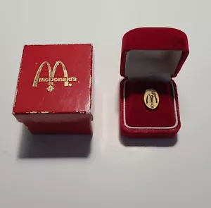 McDonald’s 5 & 3 year 10k gold canada service pins with diamond On The 5 Year - Picture 1 of 6