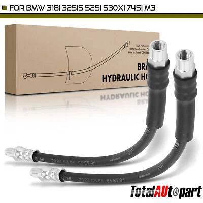2 тормозных гидравлических шланга для BMW E30 318i E60 525i 528i 535xi 545i передний или задний - Изображение 1 из 4