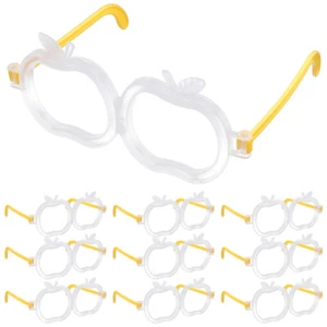 10 Pcs Light up Fluorescent Eyeglass Glowing Glasses for Halloween - Picture 1 of 12