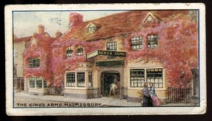 Tobacco Card, Richard Lloyd, OLD ENGLISH INNS, 1923, Kings Arms Malmesbury, #1