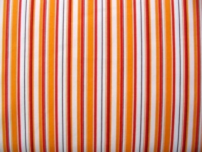 Heather Ross-Lightning Bugs Collection -Creamsicle,Orange & Brown Stripe -FTQ - Image 1 of 2