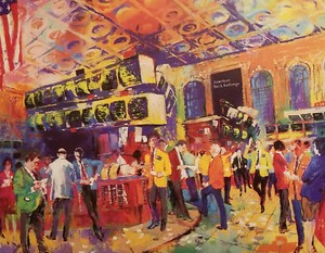 LeROY NEIMAN Post Card - THE AMERICAN STOCK EXCHANGE