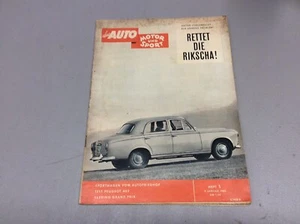 das AUTO MOTOR und SPORT 3 Jan 1960, 37 Jahrgang Heft 1 - German Magazine - Picture 1 of 12