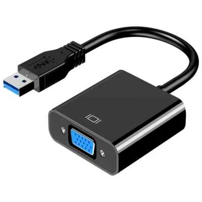 USB3.0 auf VGA Adapter Kabel Cable Konverter Full HD Grafikkarte HDTV PC Monitor - Bild 1 von 4
