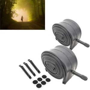 2PCS Bike Inner Tube 24x1.95-2.125 Bicycle Rubber Tire Interior W/ Tire Levers - Picture 1 of 1