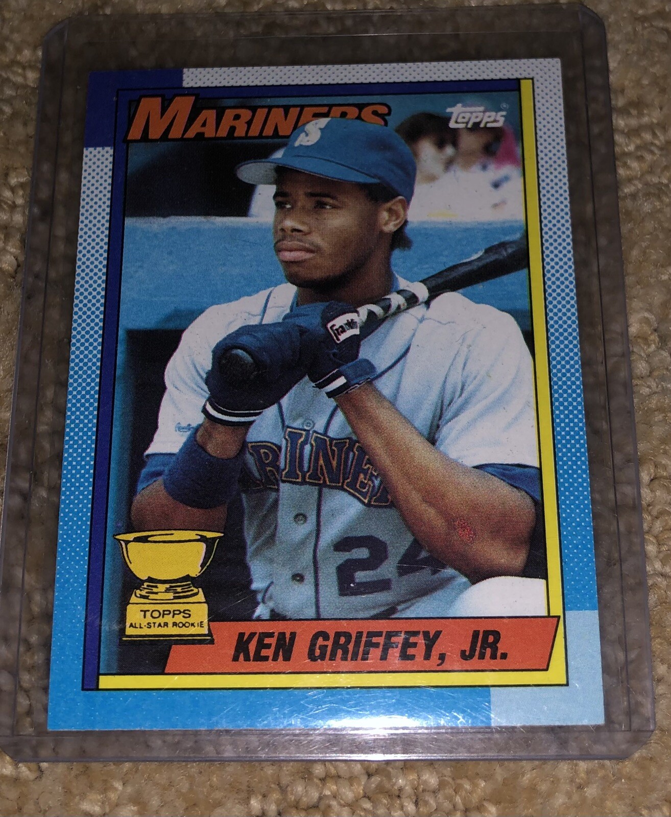 1990 topps ken griffey jr 336 bloody elbow (mint) no black boader error/B*  | eBay