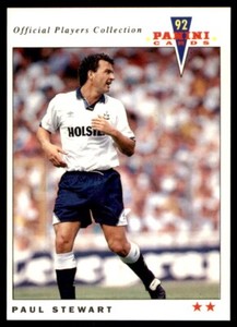 Panini Official Players Collection 1992 - Paul Stewart Tottenham Hotspur No. 244