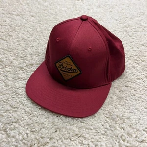 Brixton Supplies Mens Snapback Baseball Cap Hat Logo Red Casual Outdoor - Picture 1 of 8