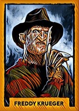 Freddy Krueger Custom Art Trading Card "Read Description"