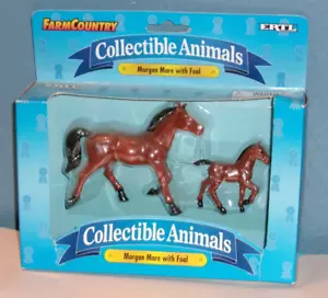 1995 Farm Country Collectible Animals MORGAN MARE with FOAL New in Package 4489 - Picture 1 of 4