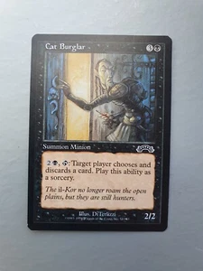 Cat Burglar , MTG Exodus (1998), Common Black Creature NM - Picture 1 of 2