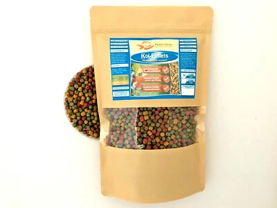 Teich Granulate 6mm 360 g Fischfutter Koi Pellets 1Liter TÜTE Koifutter Futter