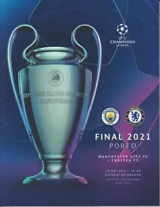 CHELSEA MAN CITY CHAMPIONS LEAGUE FINAL 2021 MINT PROGRAMME MANCHESTER + POSTER - Picture 1 of 1