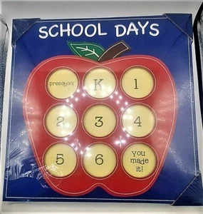 School Days Apple Picture Photo Board Pre K to 6th Grade Middle School - Picture 1 of 7