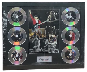 AC/DC BAND MEMORABILIA FRAMED PICTURE PRESENTATION DISC SET MUSIC LEGENDS UK - Picture 1 of 8