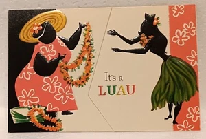 Vintage HALLMARK Invitations & Envelopes "It's A LUAU PARTY" 4.5"x3" - Picture 1 of 6
