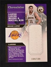 2017-18 Chronicles Swatches #CS-BLP Brook Lopez /199
